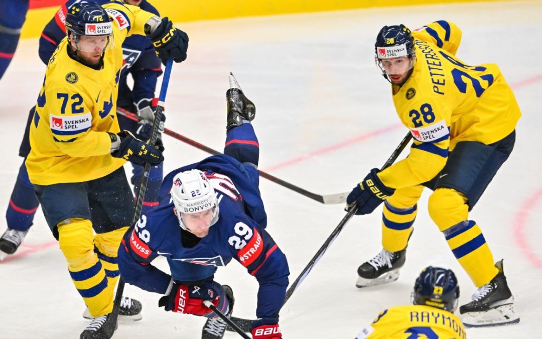 United States opens worlds with loss to Sweden